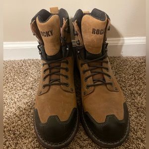 Rocky Steal Toe and Waterproof Work Boots | Color: Crazy horse | 11 men’s